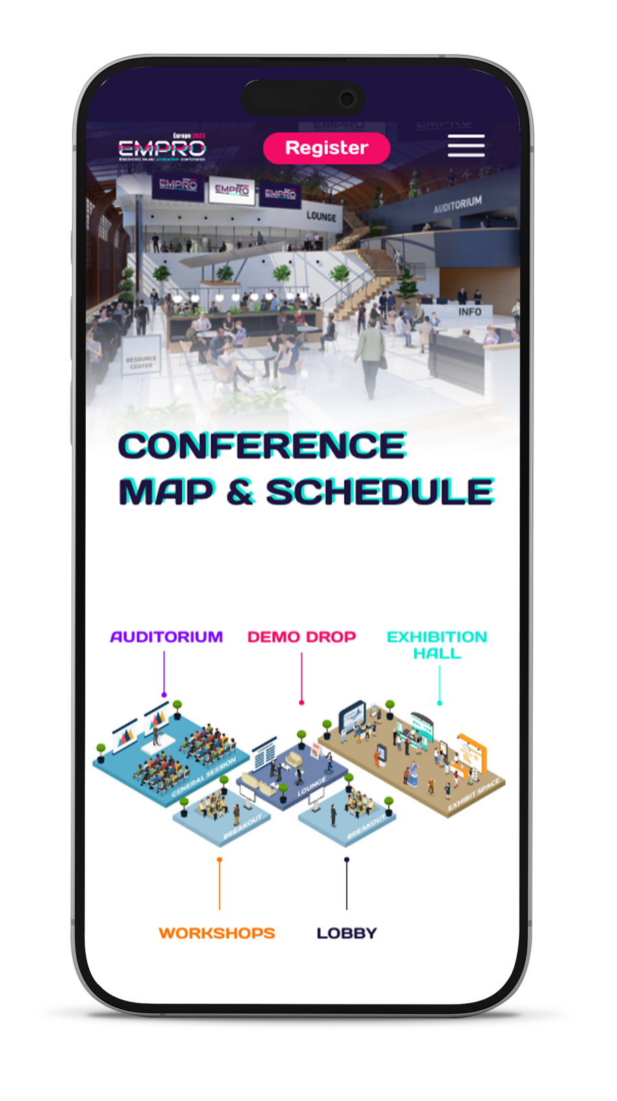 Exhibitions booths screen